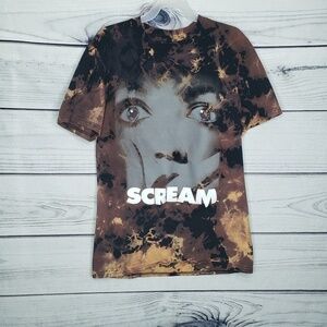 Scream DIY bleach dye graphic shirt
